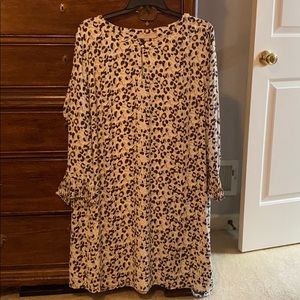 Pink and Black Leopard Loft Dress Size 22